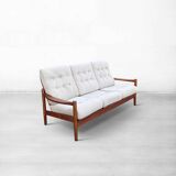 Mid-Century Danish Vintage 3-Seater Sofa in Teak, Denmark, 1960s