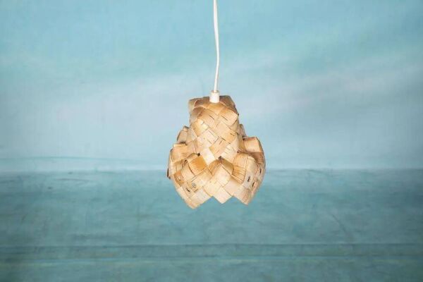 Suspension scandinave vintage des années 60, suspension Japandi