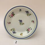 Set of 6 hollow plates "lourioux foëcy"