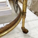 Cart serves brass bar