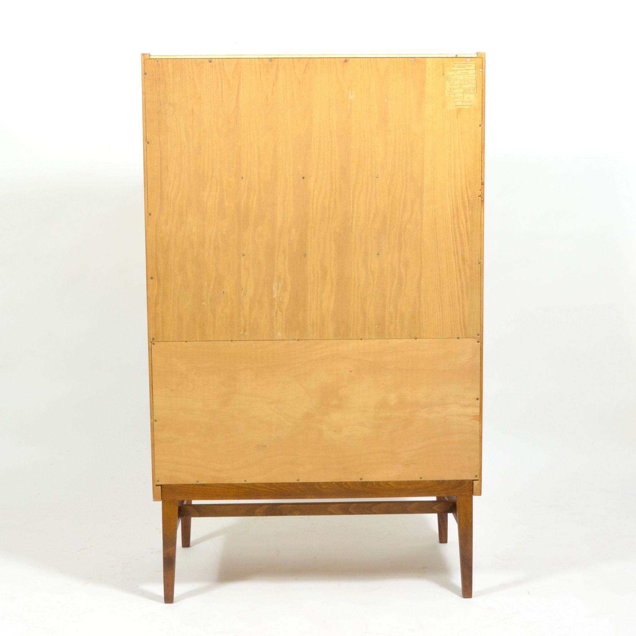 Cabinet in ash and walnut veneer by František Mezulánik - 1970s