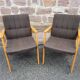 Pair of armchairs scandinavian lounge chairs 60s fröscher kg