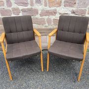 Pair of armchairs scandinavian lounge chairs 60s fröscher kg