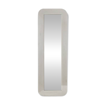 Rectangular mirror, polished metal. Italy, 1970s