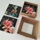4 Orval coasters – Exotic decor with parrots and pomegranates