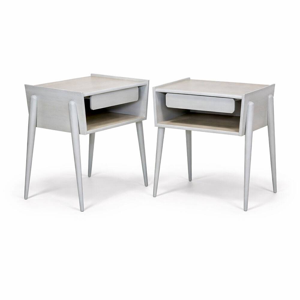 Set de 2 tables de chevet en chêne, suède, 1960