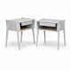 Set de 2 tables de chevet en chêne, suède, 1960