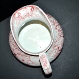 Pexonne earthenware vase/jug with a red floral rustic design