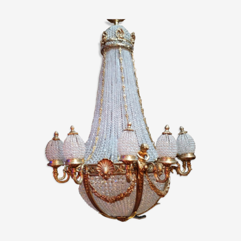 Large chandelier with grapevines