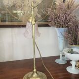 Lampe col de cygne vintage en laiton