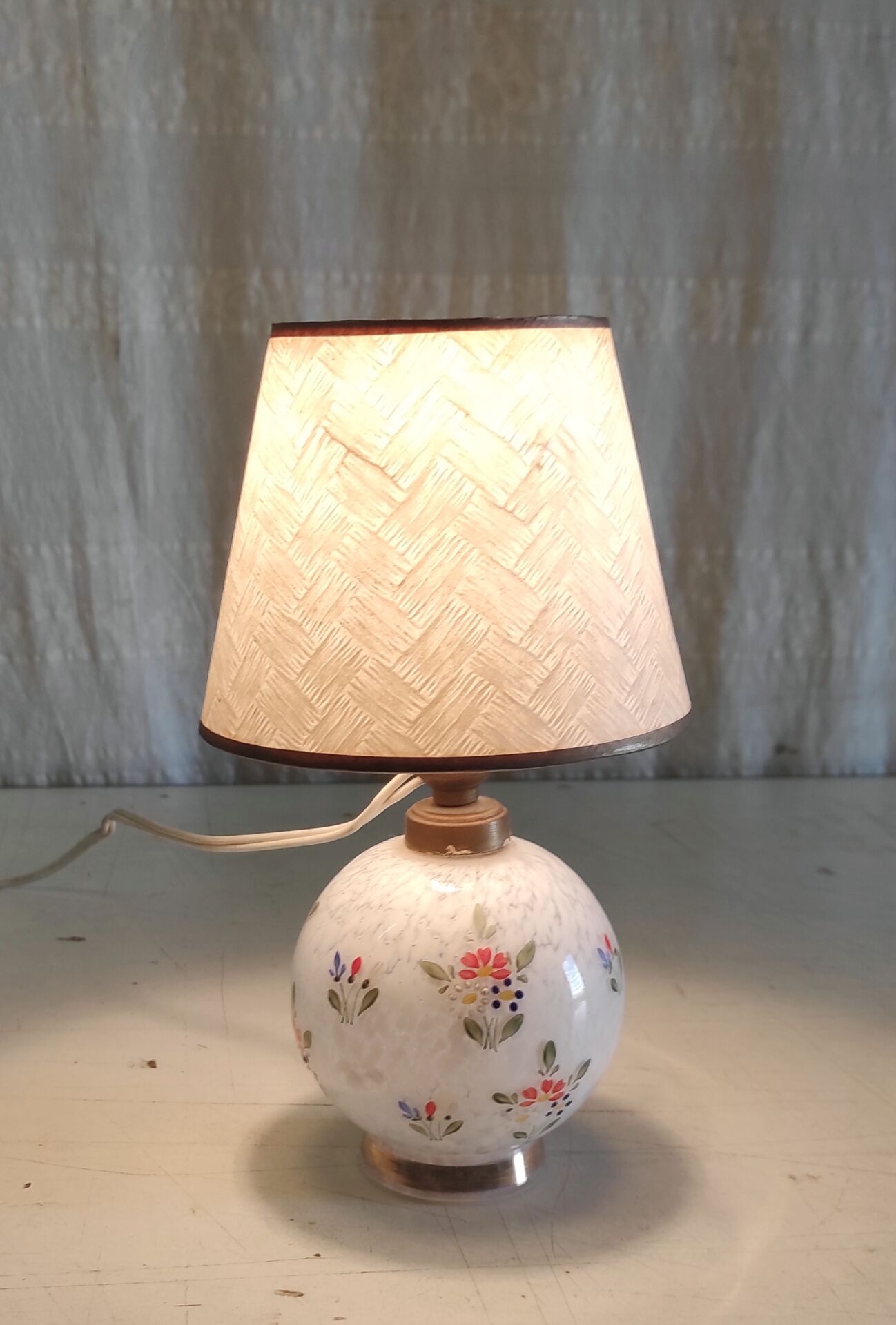 Lampe à poser en verre de Clichy - mid. XXeme