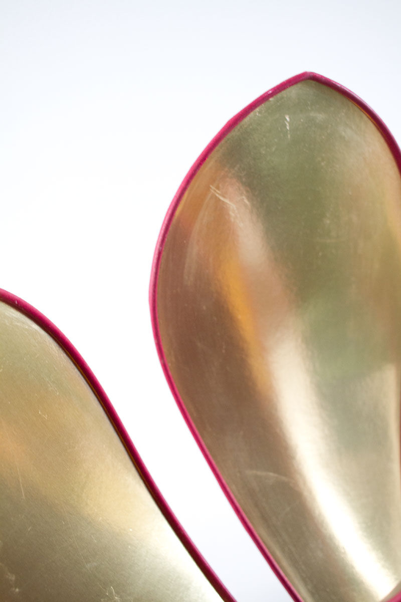 Large double corolla lotus hanging lamp