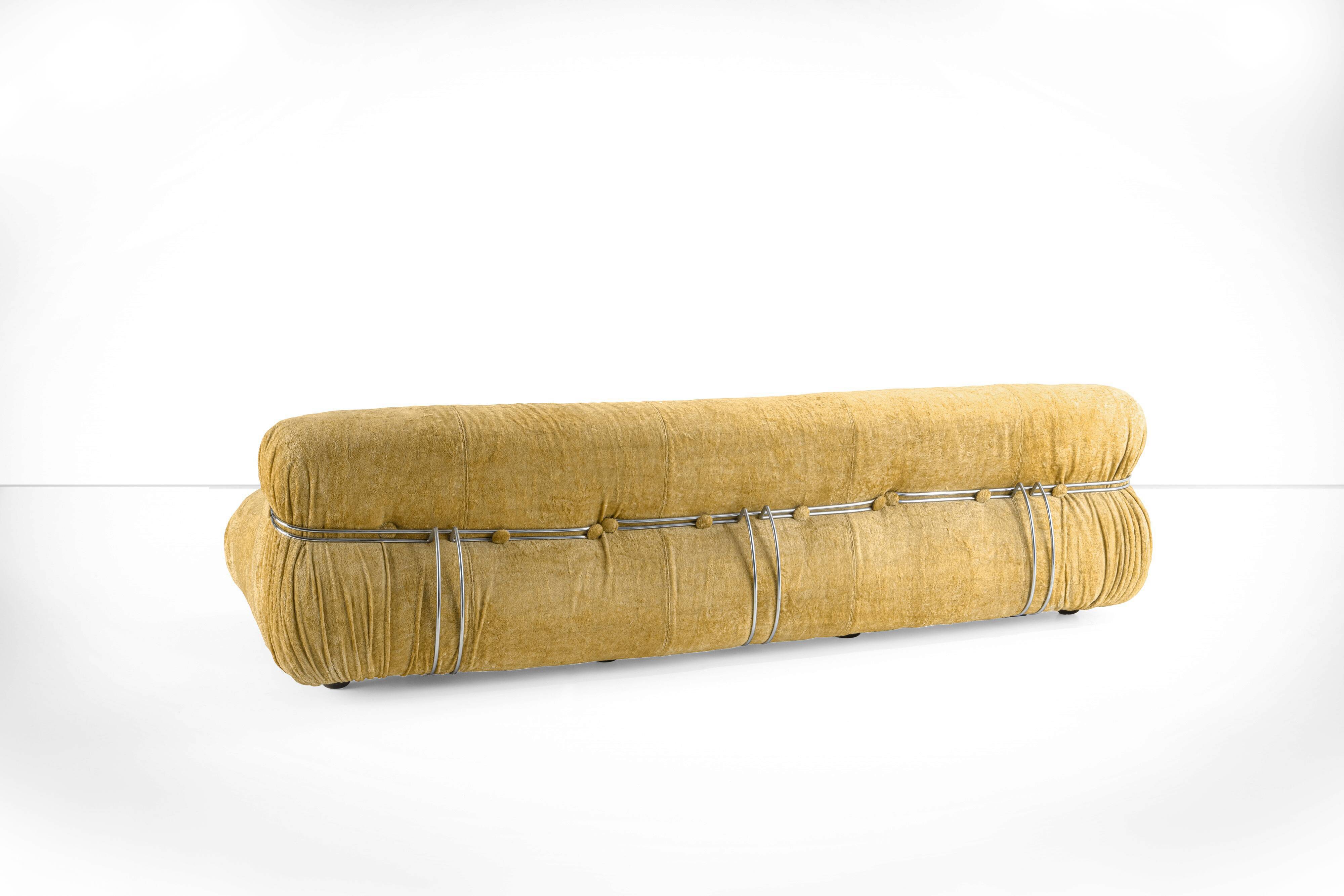 Soriana sofa by Afra and Tobia Scarpa for Cassina, Italy, 1970s.