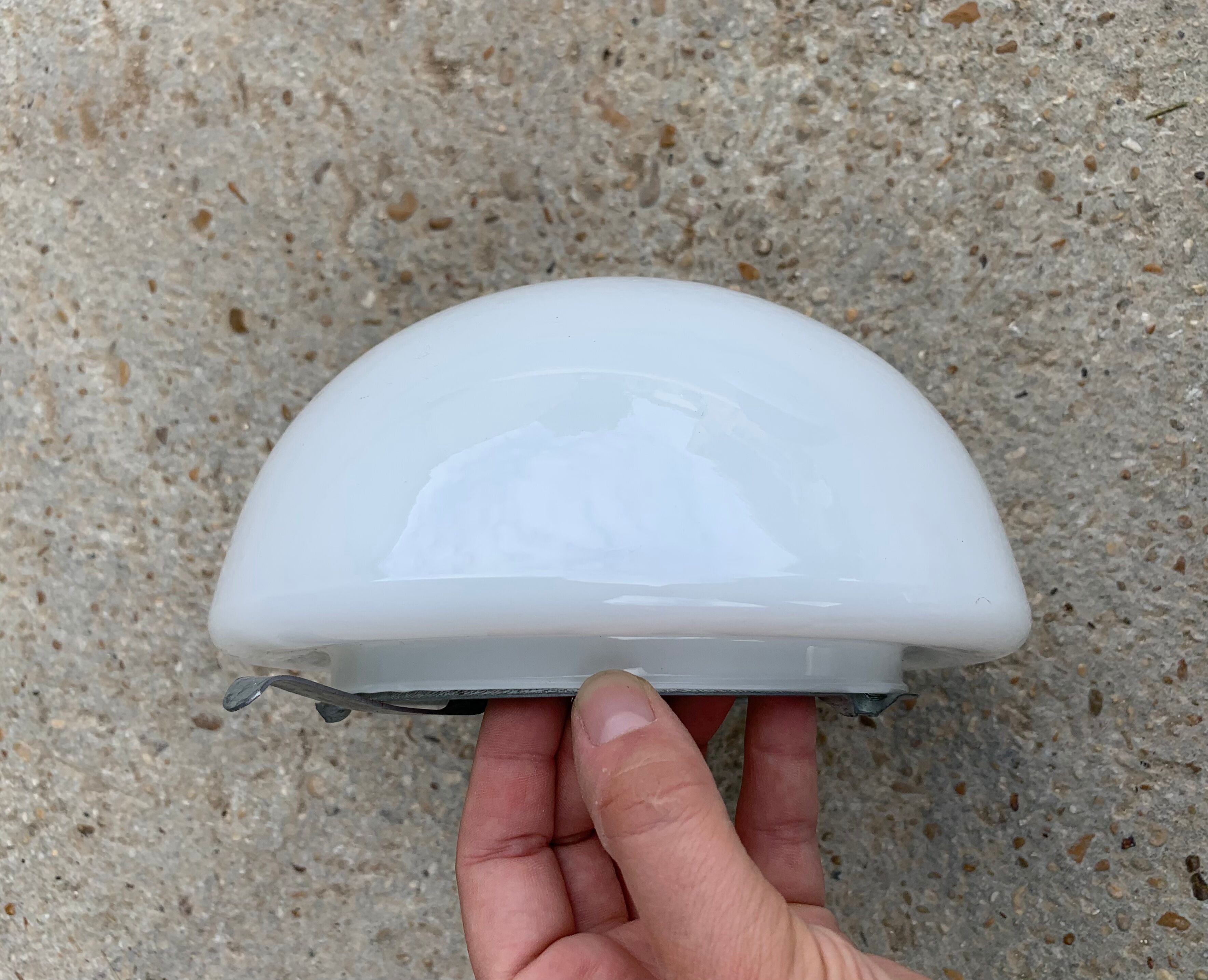 Globe opaline old wall lamp / ceiling lamp