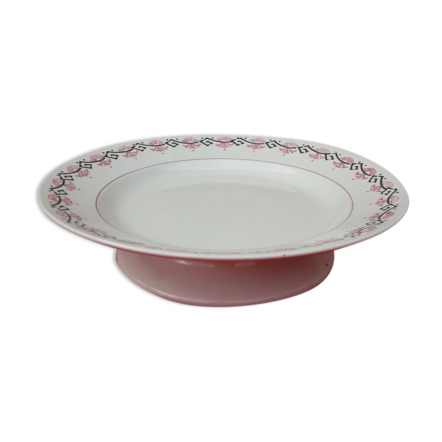 Flat on pieddouche Villeroy & Boch model 1244 diam 21 cm