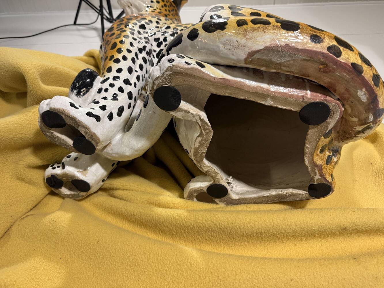 Large Italian ceramic leopard 1970’s