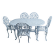 Crafted aluminum garden table