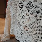 2 antique crocheted bedspreads