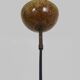 3-light chandelier with glazed sandstone balls. 50s-60s Italy