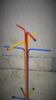 Vintage standing coatrack