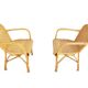 Paire de fauteuils en rotin 1970