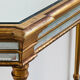 Deknudt mirrored console table and matching octagonal mirror, Belgium, 1980s