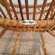 Vintage rattan & bamboo armchair from the 60s