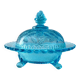 Butter dish in pressed glass 19th century