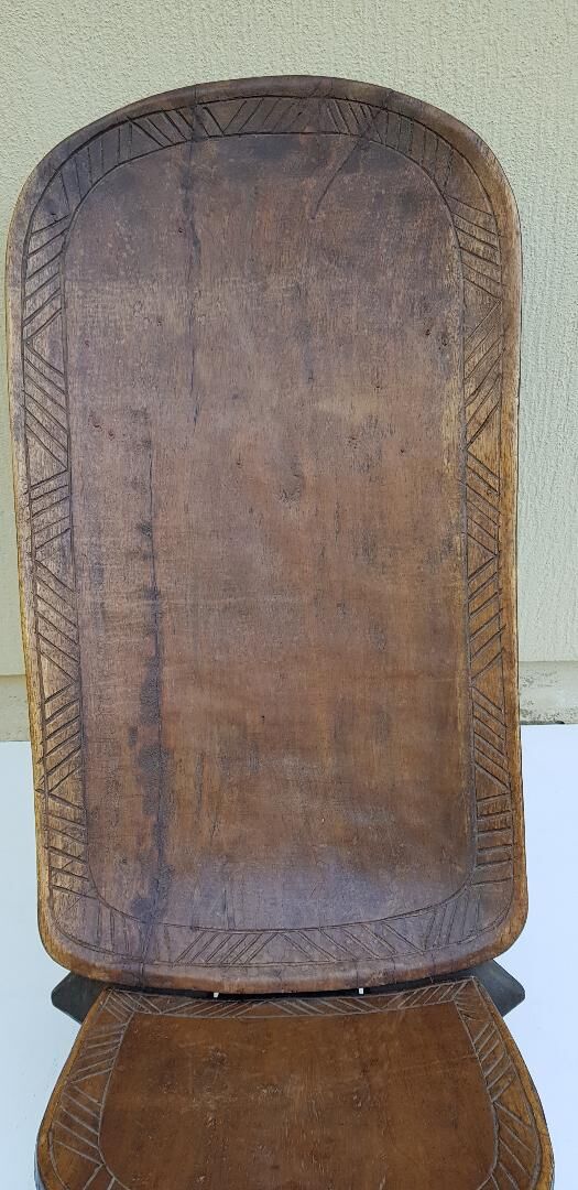 African chair with palaver