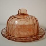 Orange glass bell and its top