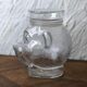 Glass jar candy box biscuit in the shape of bear head