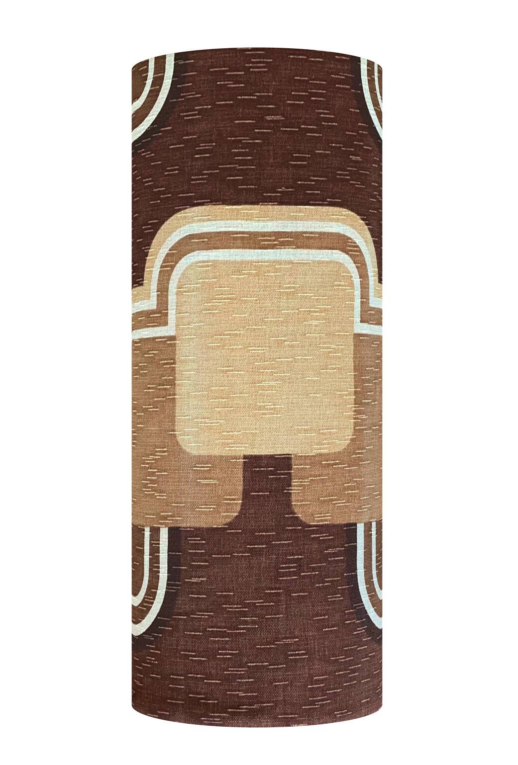 Sessile lampshade H78 D30 - retro 1970s fabric