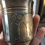 Timpani box and silver metal towel round