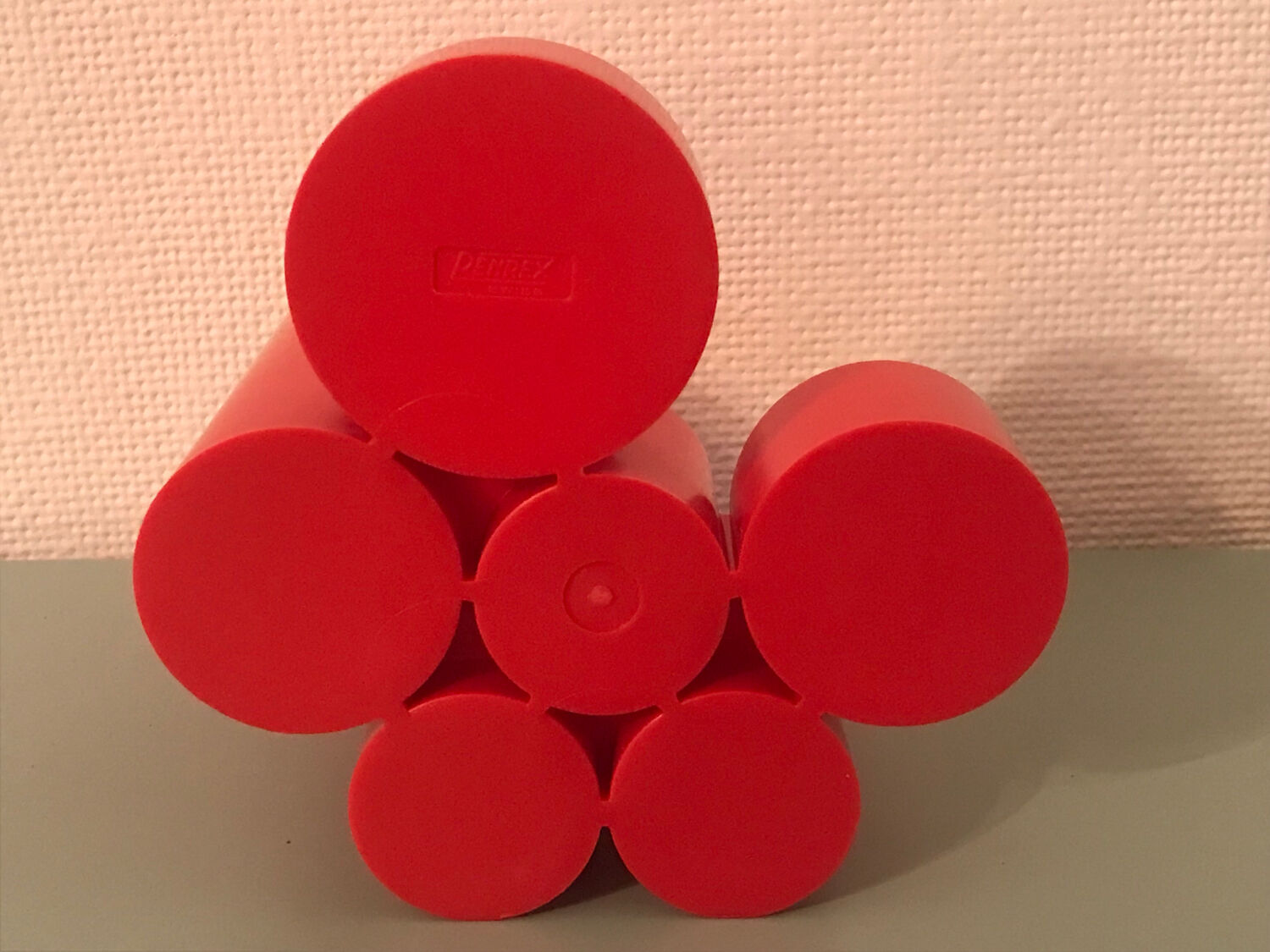 Penrex Swiss office organizer vintage orange pencil pot