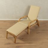 1960s bamboo foldable lounge chair
