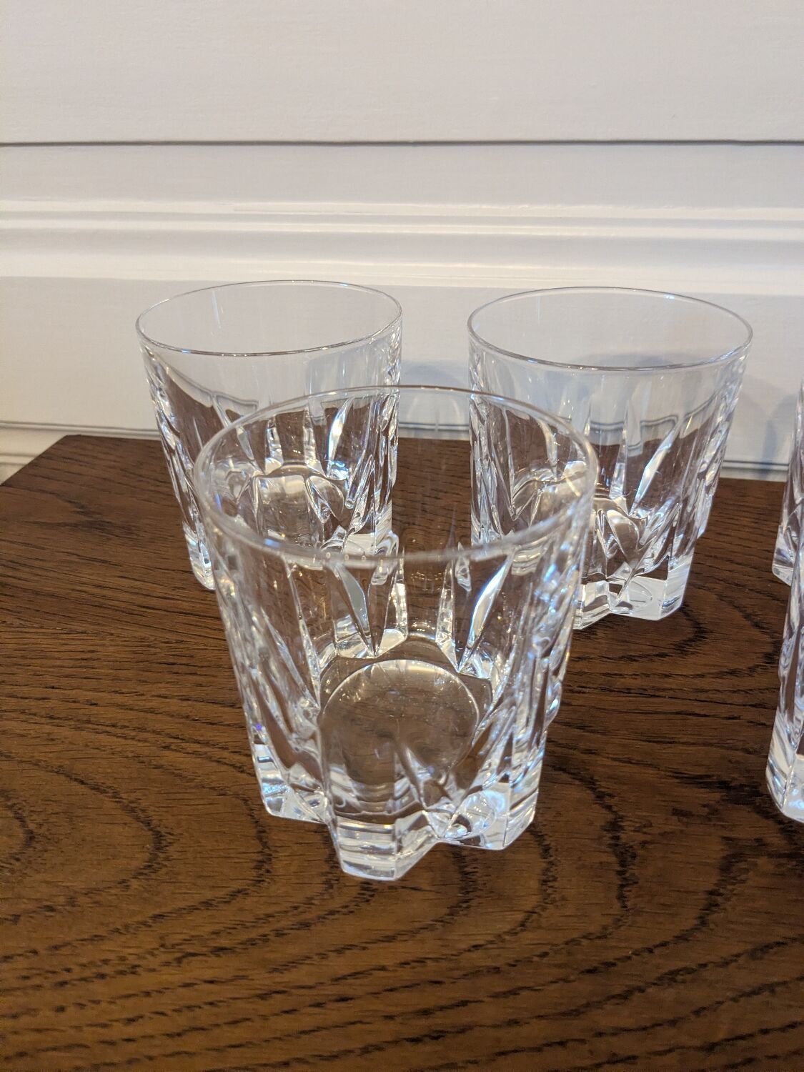5 crystal whisky glasses