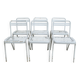 6 metal chairs Souvignet France, circa 1960