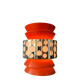 Vintage orange suspension lamp in the Massive Belgium style, Space Age.