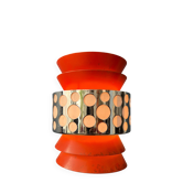 Vintage orange suspension lamp in the Massive Belgium style, Space Age.