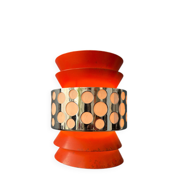 Suspension vintage orange Massive Belgique style Space Age