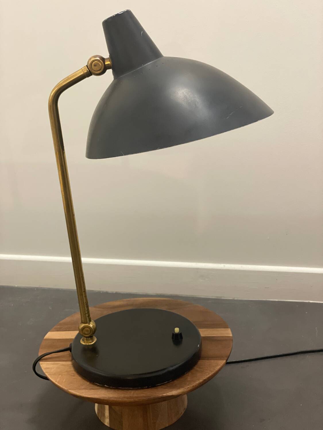 Vintage metal desk lamp, by Alfred Müller for Amba, 1950s