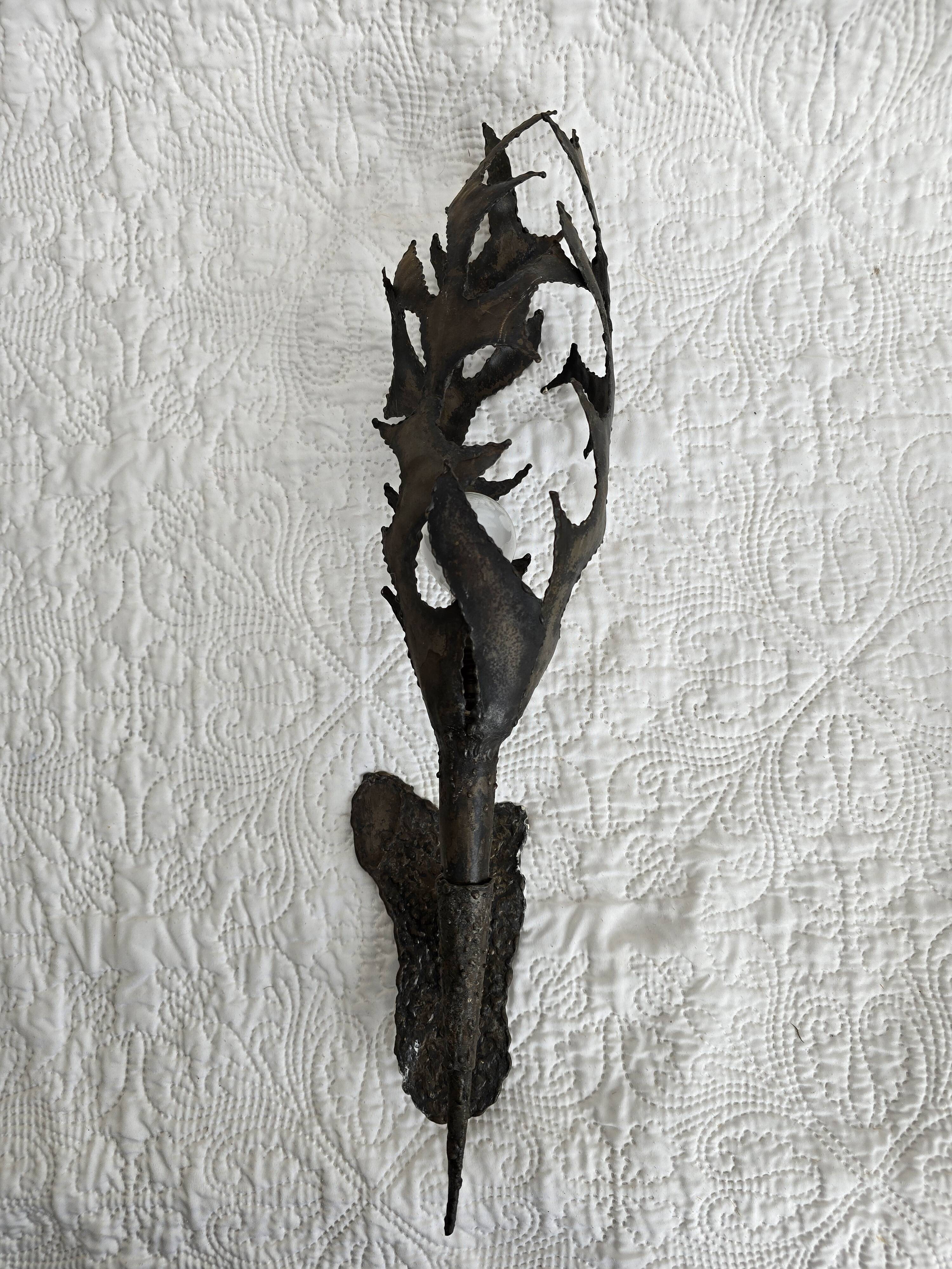 “flame” wall lamp andré lavrat