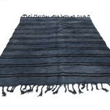 Blue & Gray Color Mix Vintage Kilim Rug, 174x240Cm