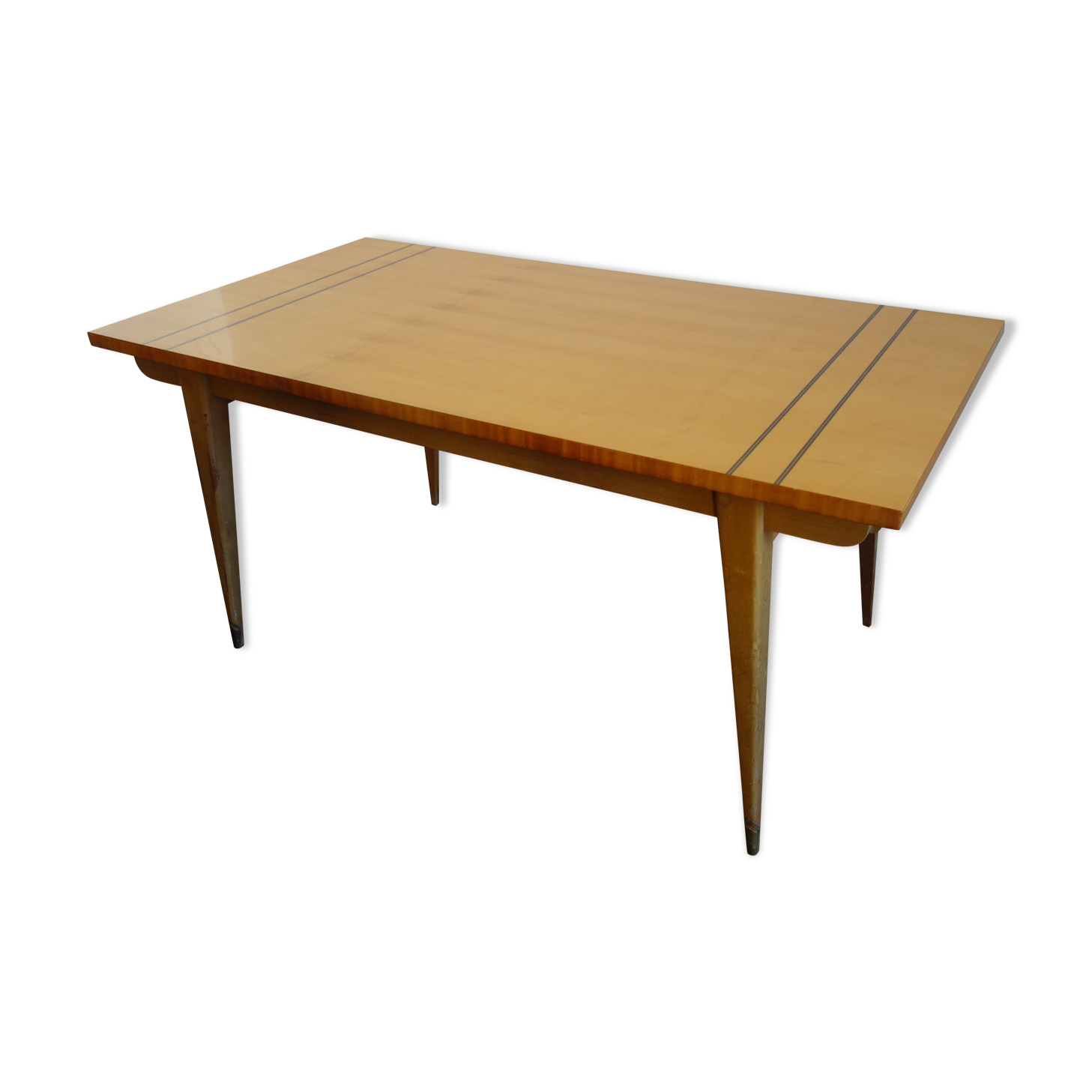 Dining room table with compass legs 50s