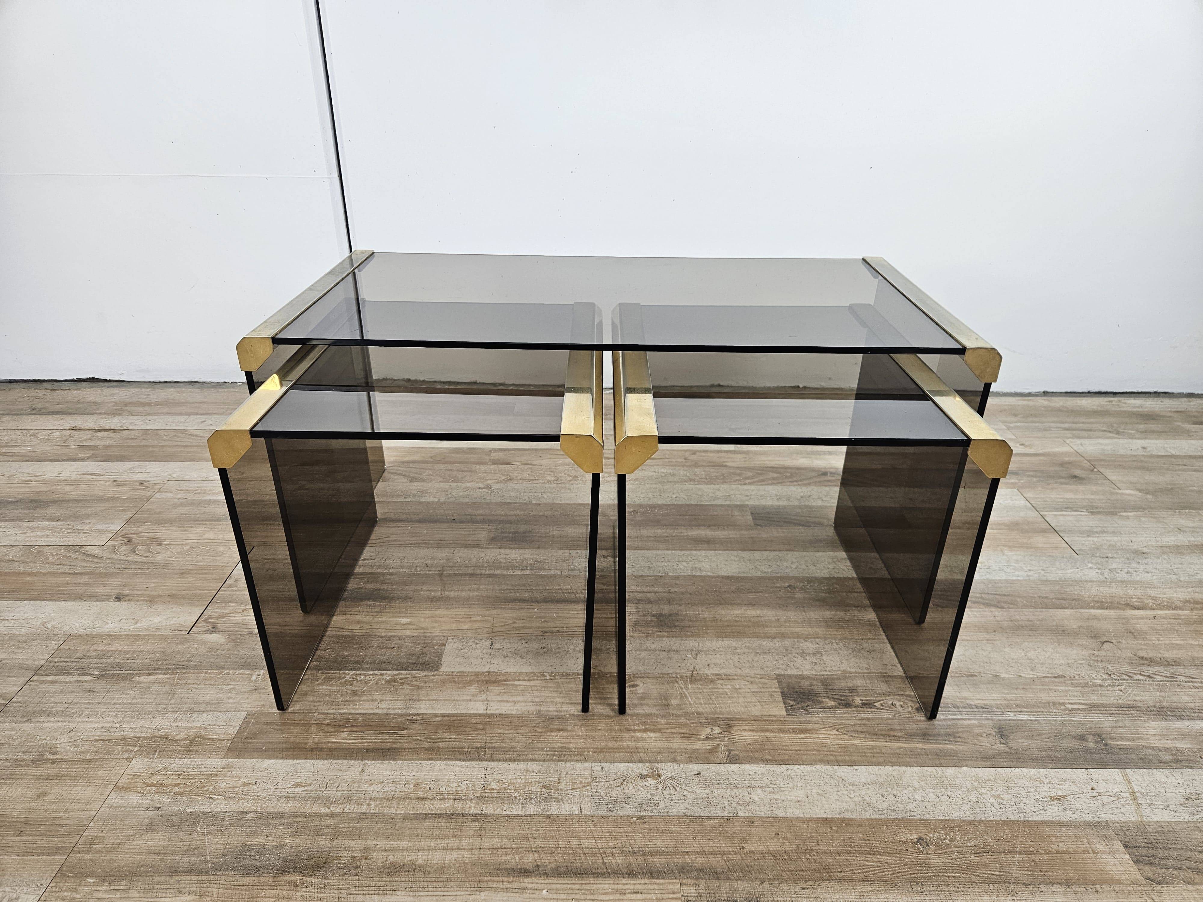 Tables gigognes T35 de Pierangelo Gallotti pour Gallotti e Radice