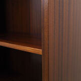 Bibliothèque en acajou, design danois, années 1970, production Omann Jun