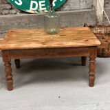 Ancienne table basse pieds tournés