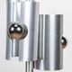 Brushed metal chandelier by Polam Bielsko, 1960s-1970s