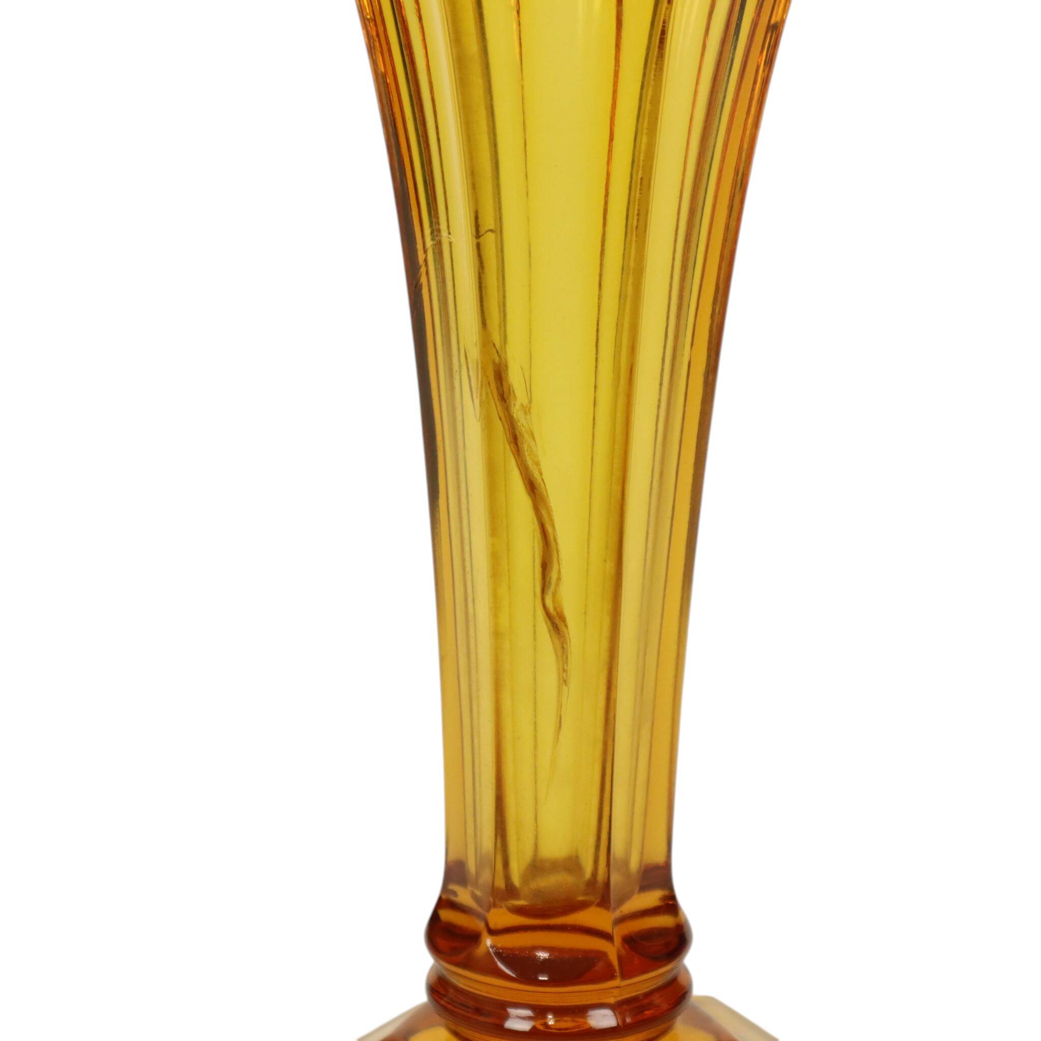 Set of Amber Vases Luxval Américain Art Deco 1935