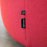 Red Pumpkin chair and ottoman by Pierre Paulin for Ligne Roset